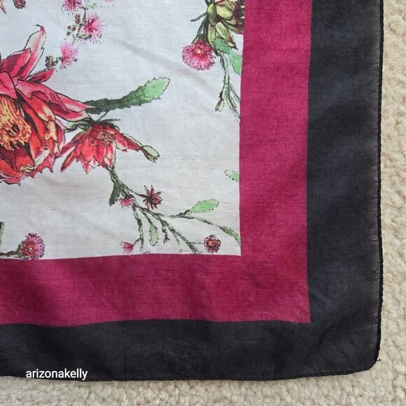 Chan Luu Silk Scarf Floral - Picture 3 of 14